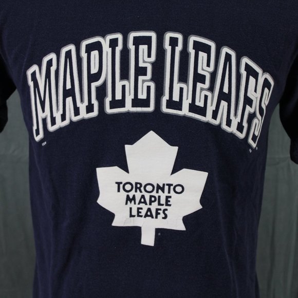 Toronto Maple Leafs Shirt (VTG) - Block SCript and Logo - Men's Medium - Picture 2 of 8